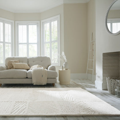 Tapis de salon, chambre et couloir en laine BLOKY