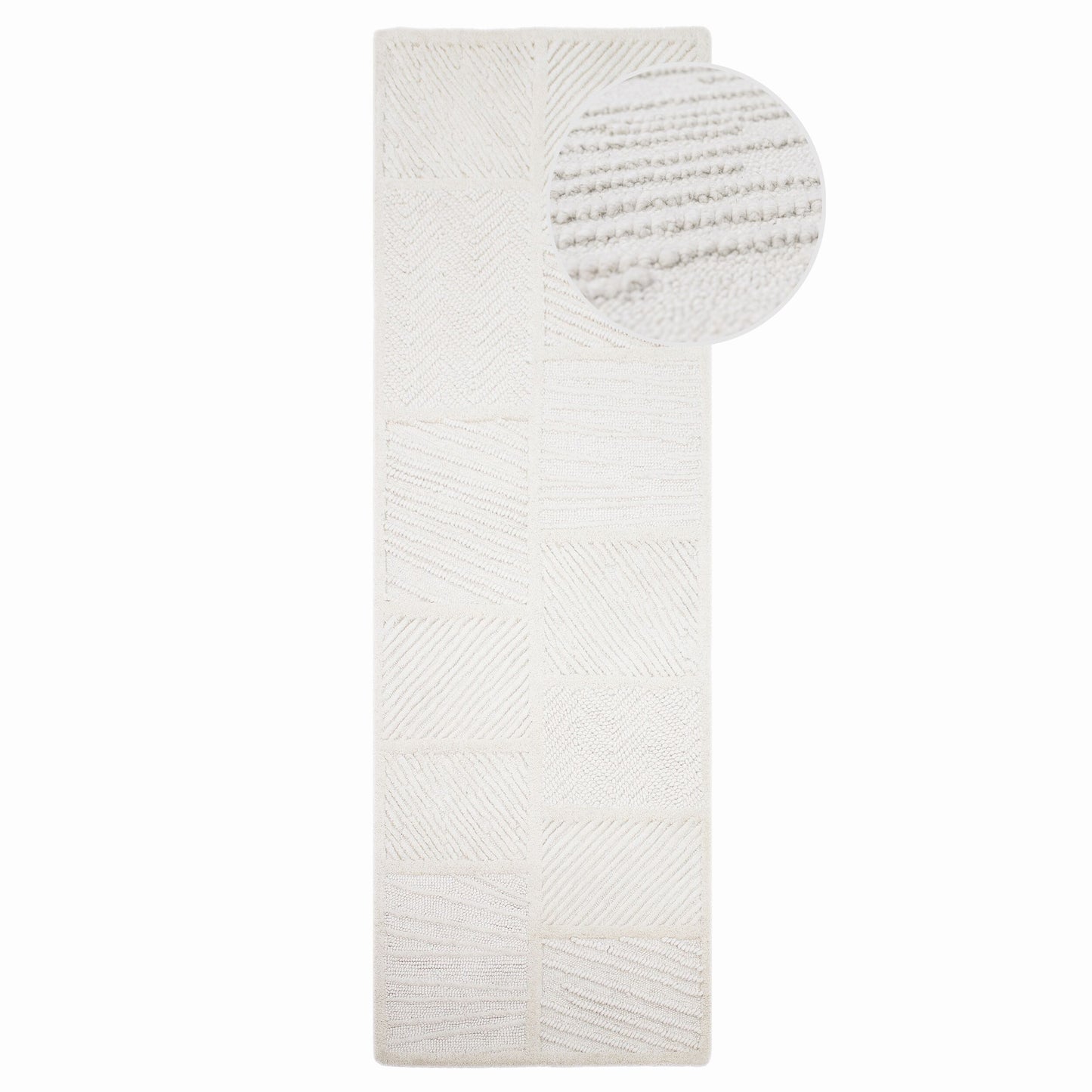 Tapis de salon, chambre et couloir en laine BLOKY