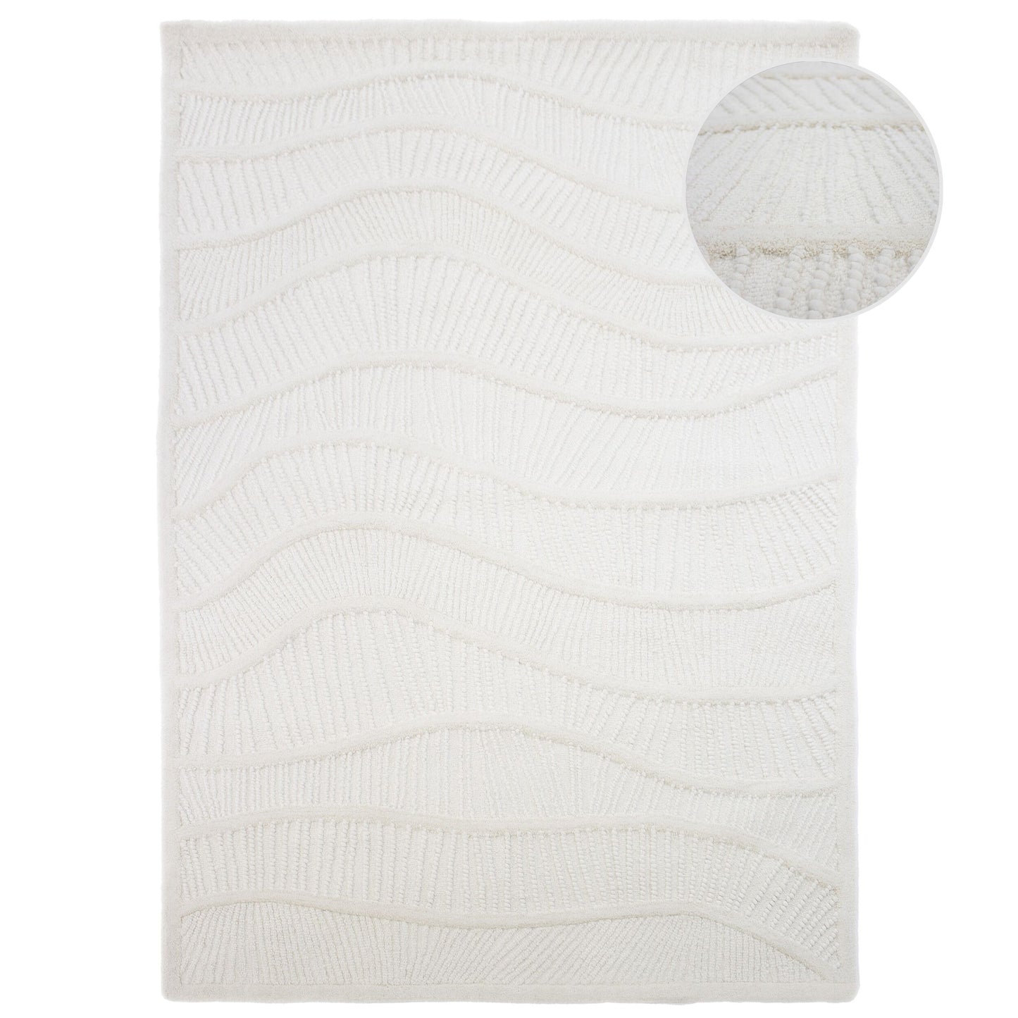 Tapis de salon, chambre et couloir en laine SWELLY