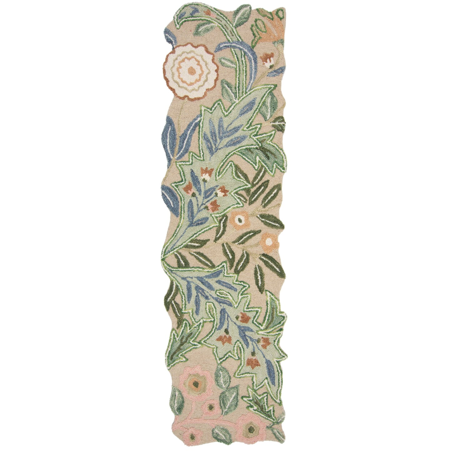 Tapis pure laine floral PANSY