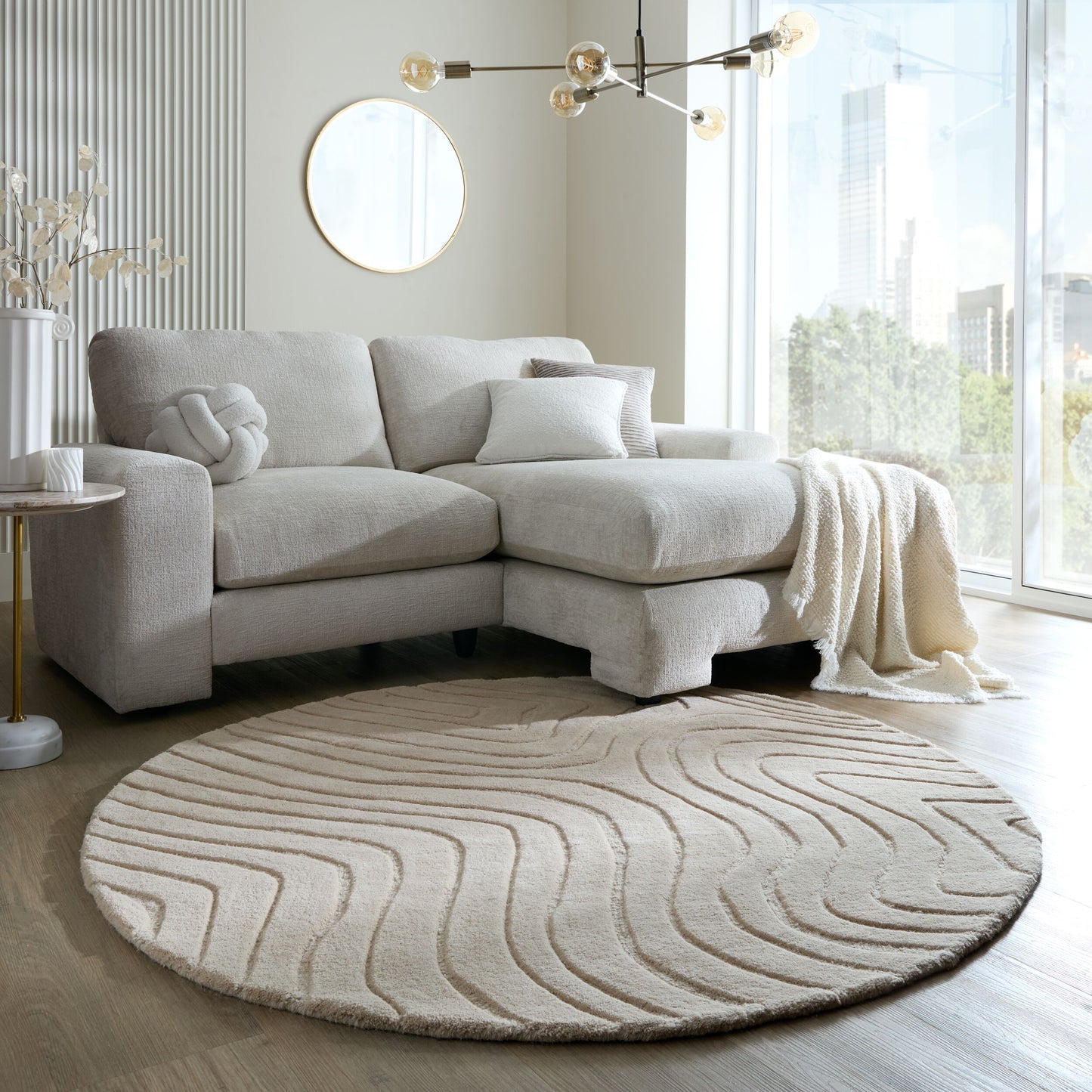 Tapis pure laine tufté main ALLAY