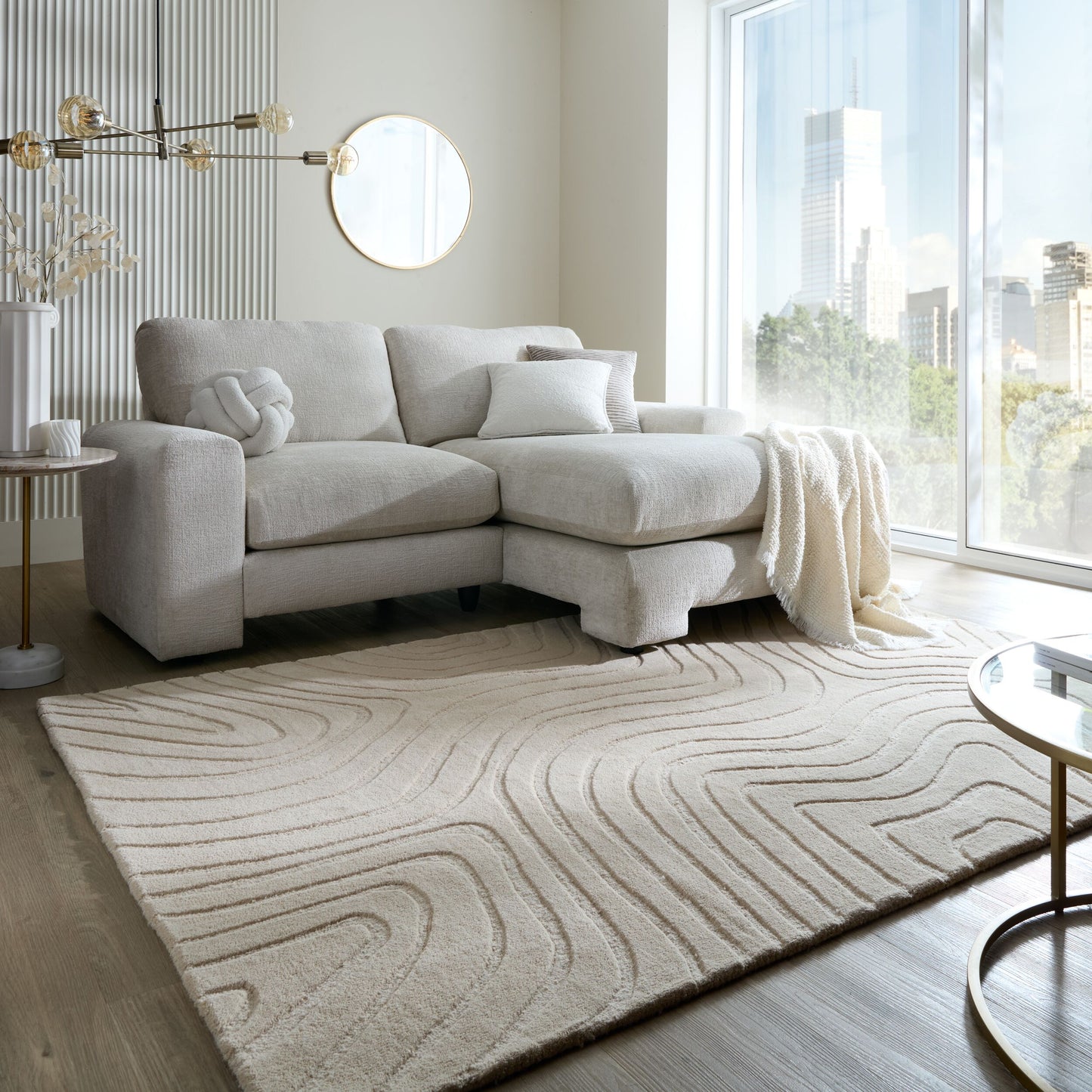 Tapis pure laine tufté main ALLAY