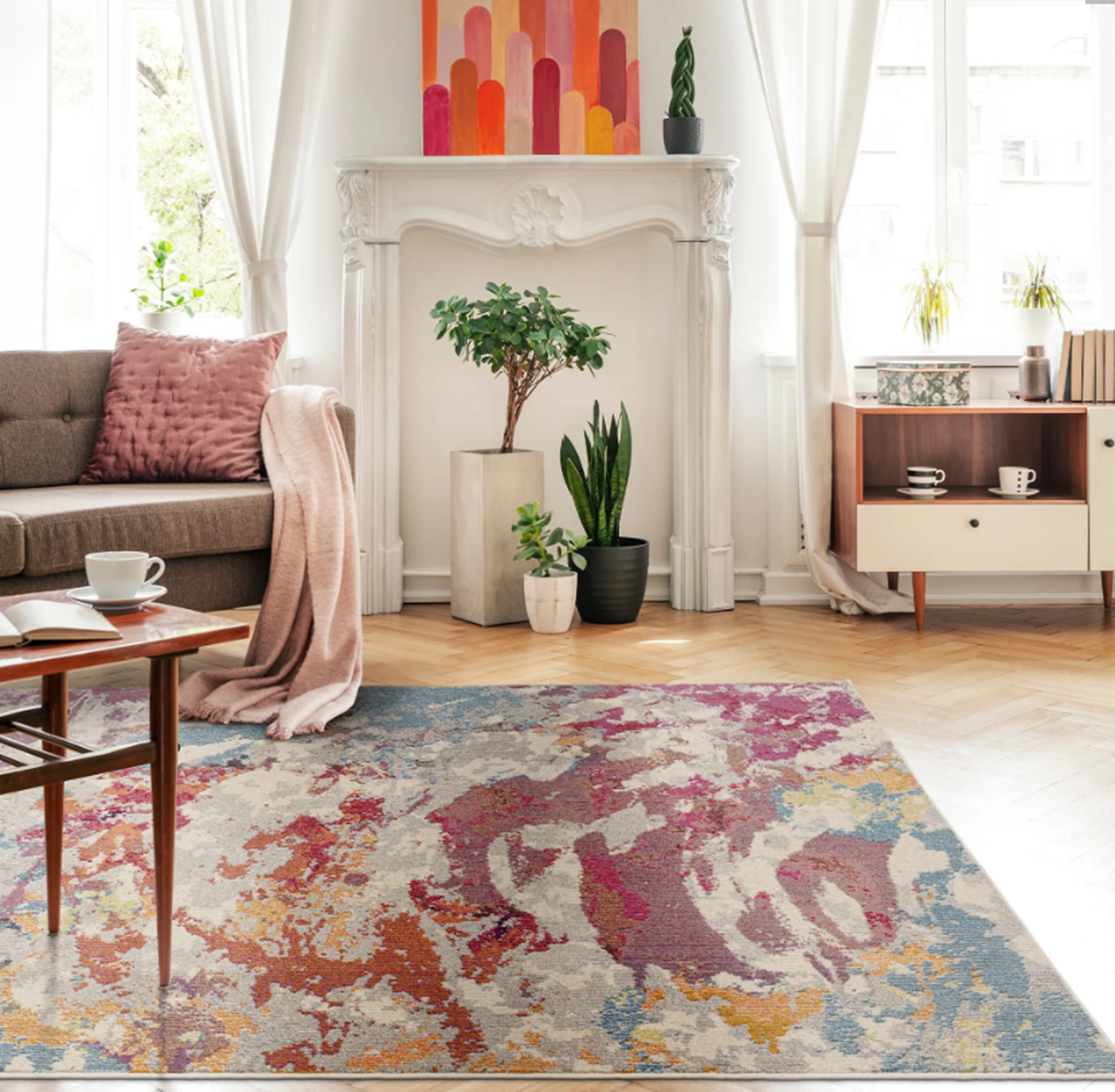 Alfombra moderna de tejido plano SWASH