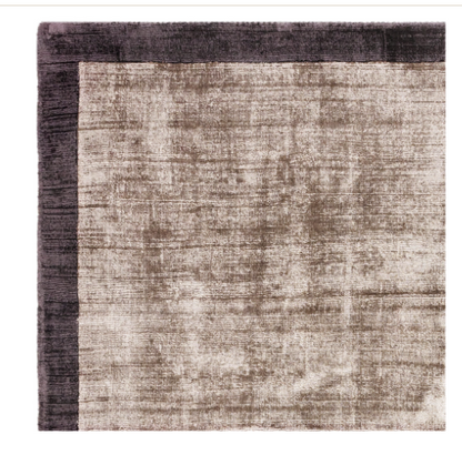 Tapis de salon tissé main en viscose LAME NEO