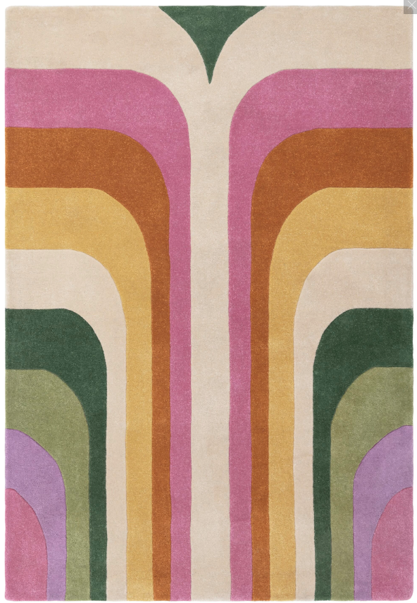 Tapis de salon moderne style rétro TIPPY