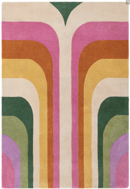 Tapis de salon moderne style rétro TIPPY