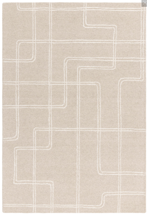 Alfombra de salón LINEA de pura lana