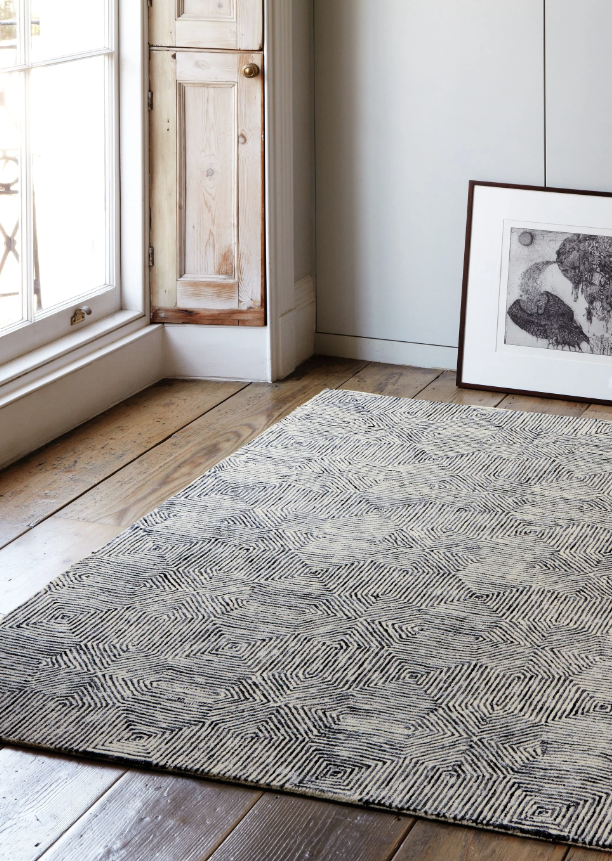 Tapis de salon moderne en laine CAMBRIDGE