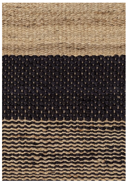 Tapis de salon pure jute BANYAN