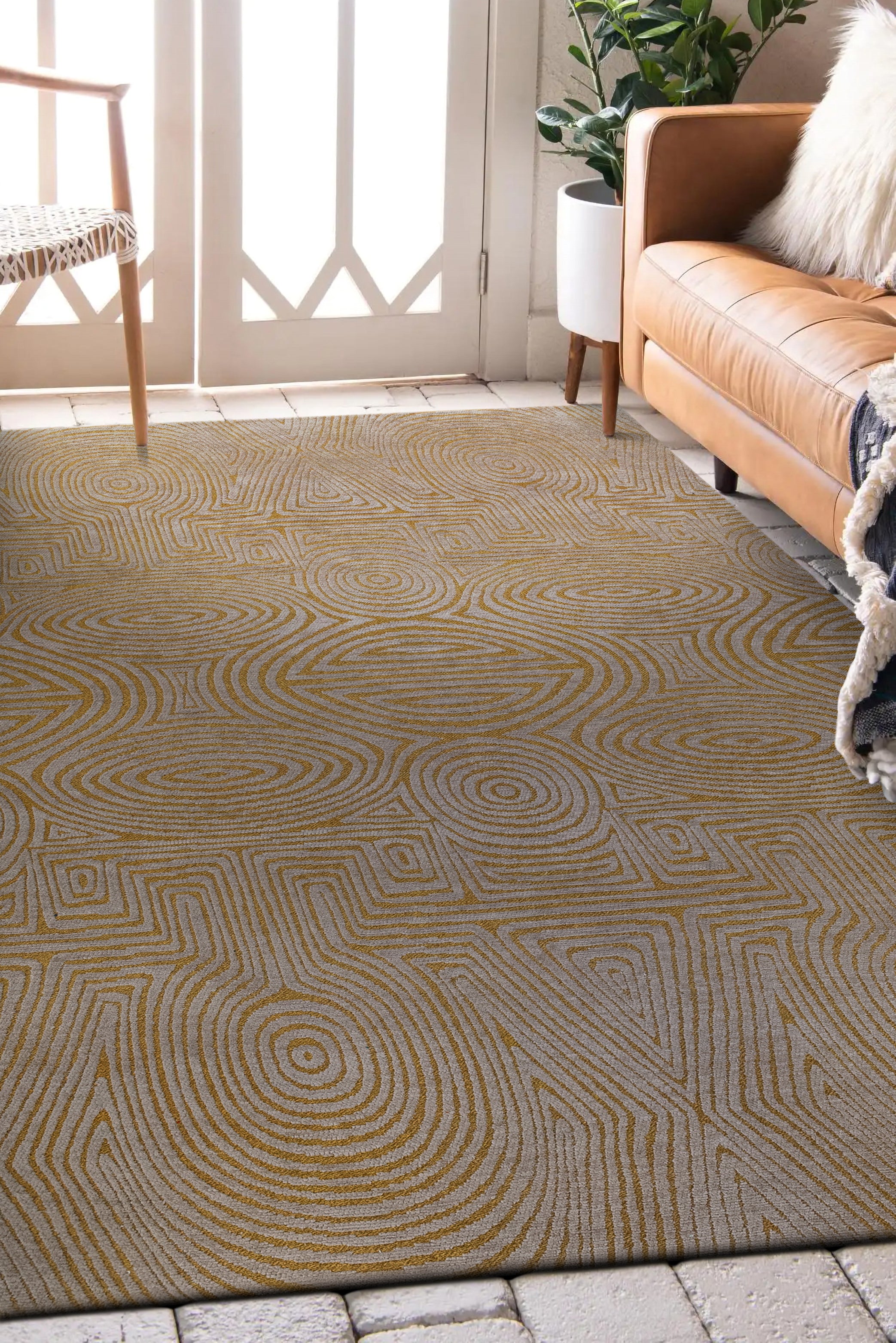 Alfombra moderna de tejido plano para sala de estar HABANERO
