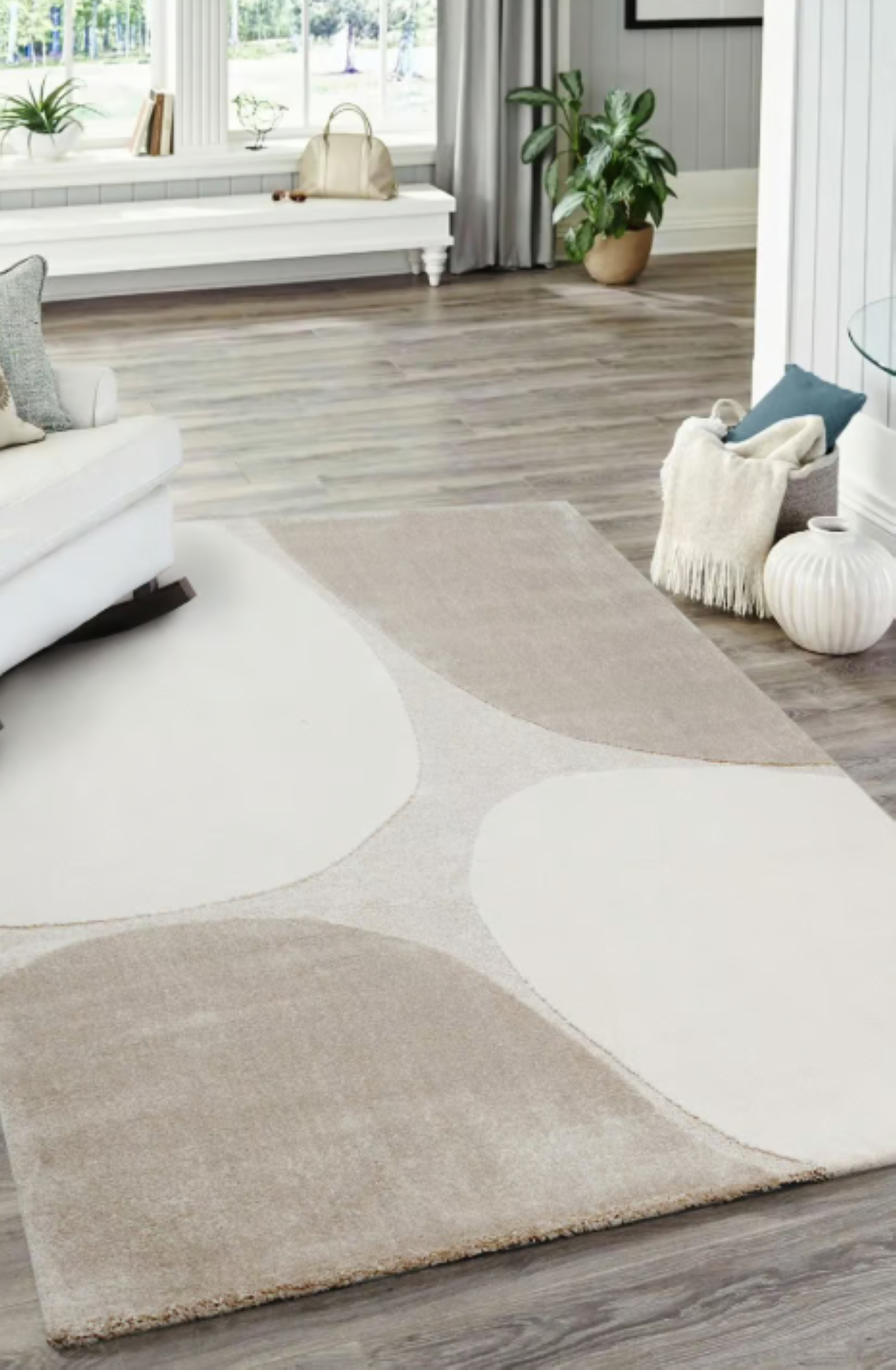 Tapis moderne tissé plat BLANCO