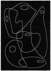 Tapis de salon moderne tissé plat PENNY