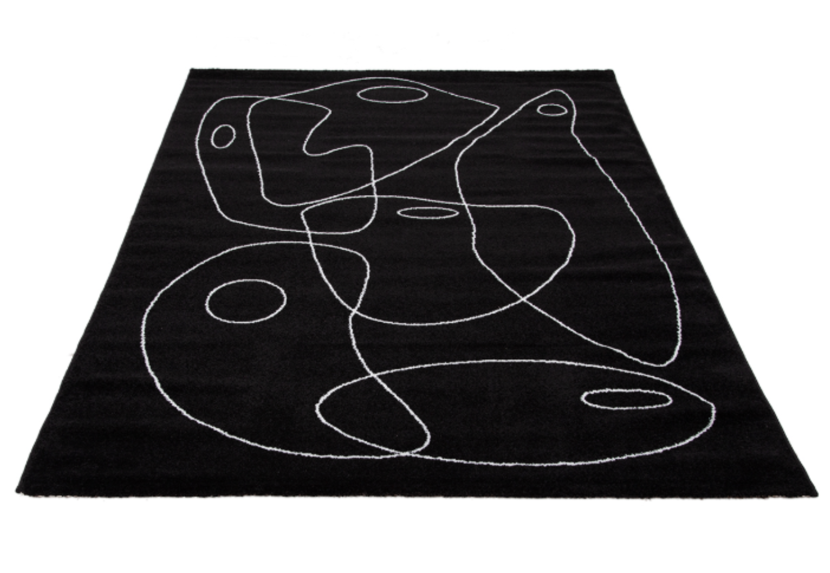 Tapis de salon moderne tissé plat PENNY