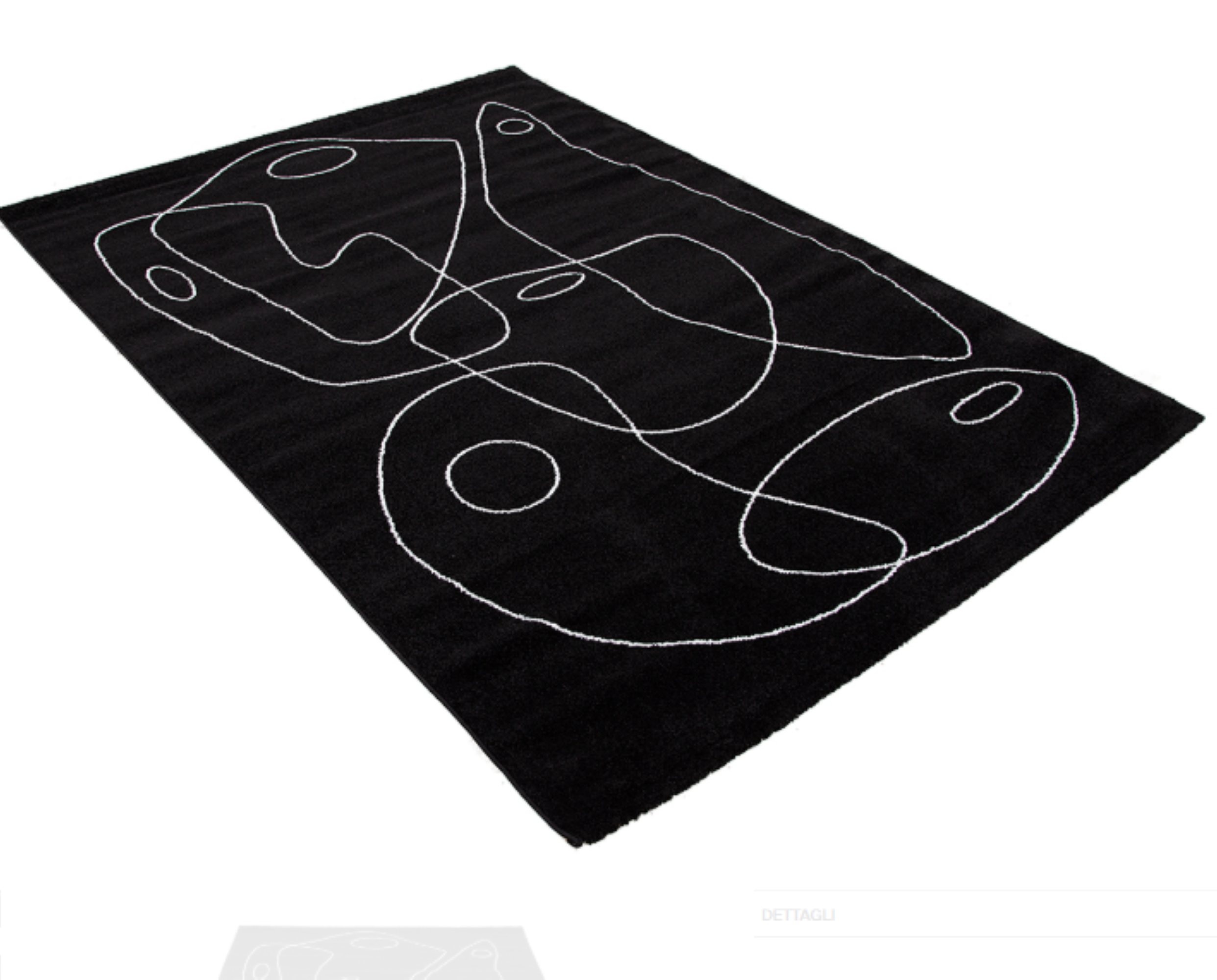 Tapis de salon moderne tissé plat PENNY