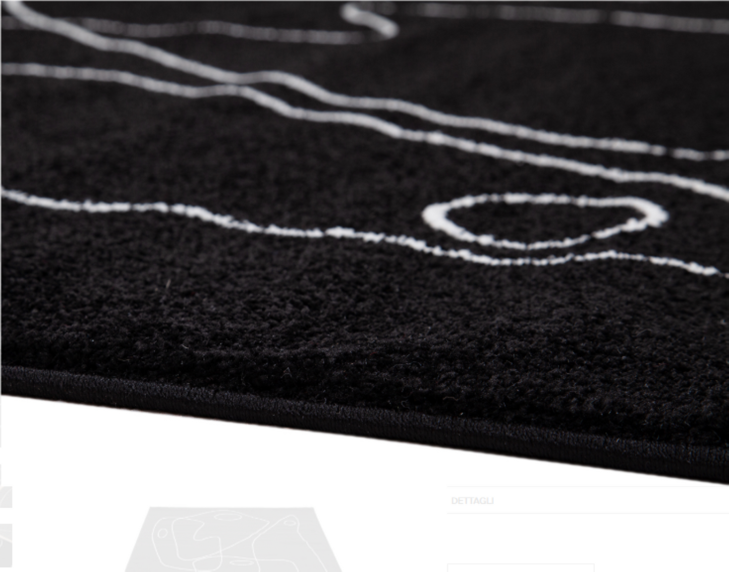 Tapis de salon moderne tissé plat PENNY