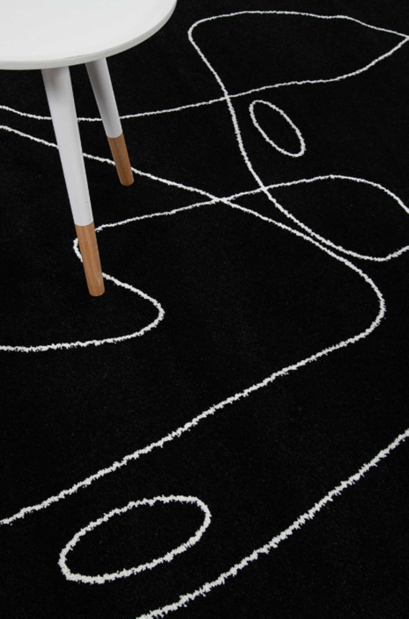 Tapis de salon moderne tissé plat PENNY