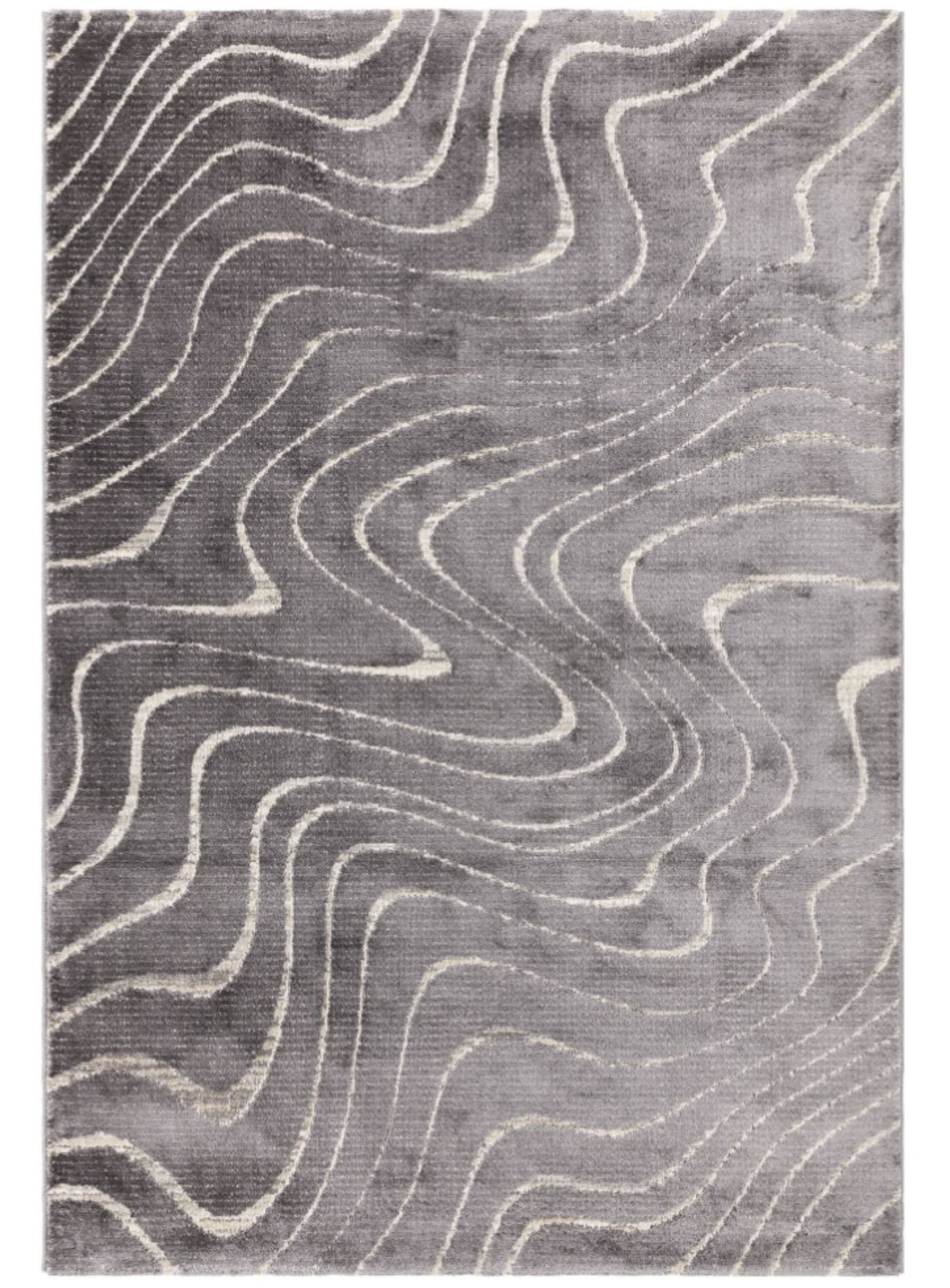 Tapis tissé plat moderne WAVES