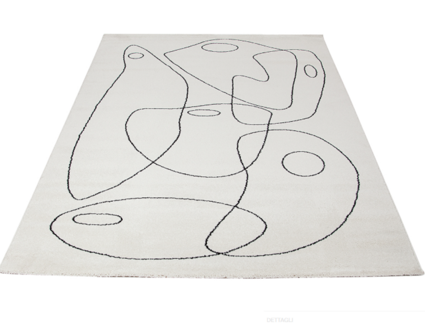 Tapis de salon moderne tissé plat PENNY