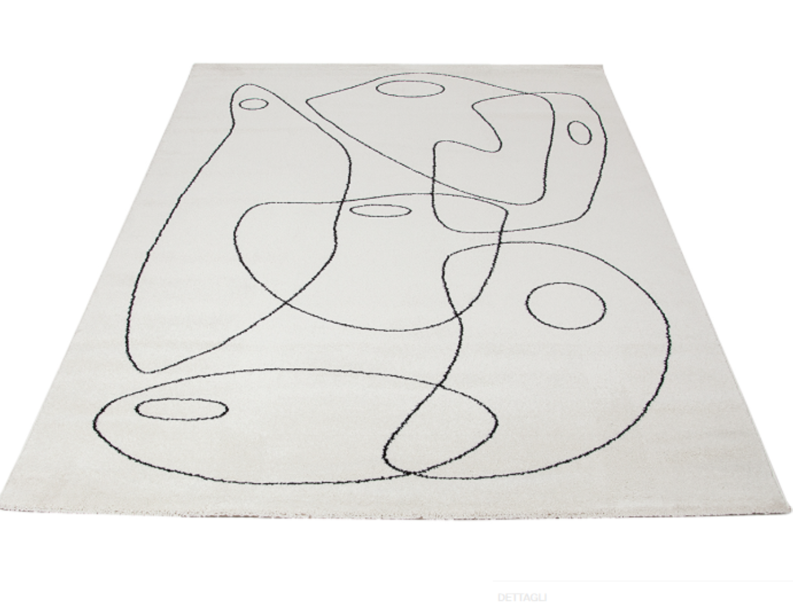 Tapis de salon moderne tissé plat PENNY