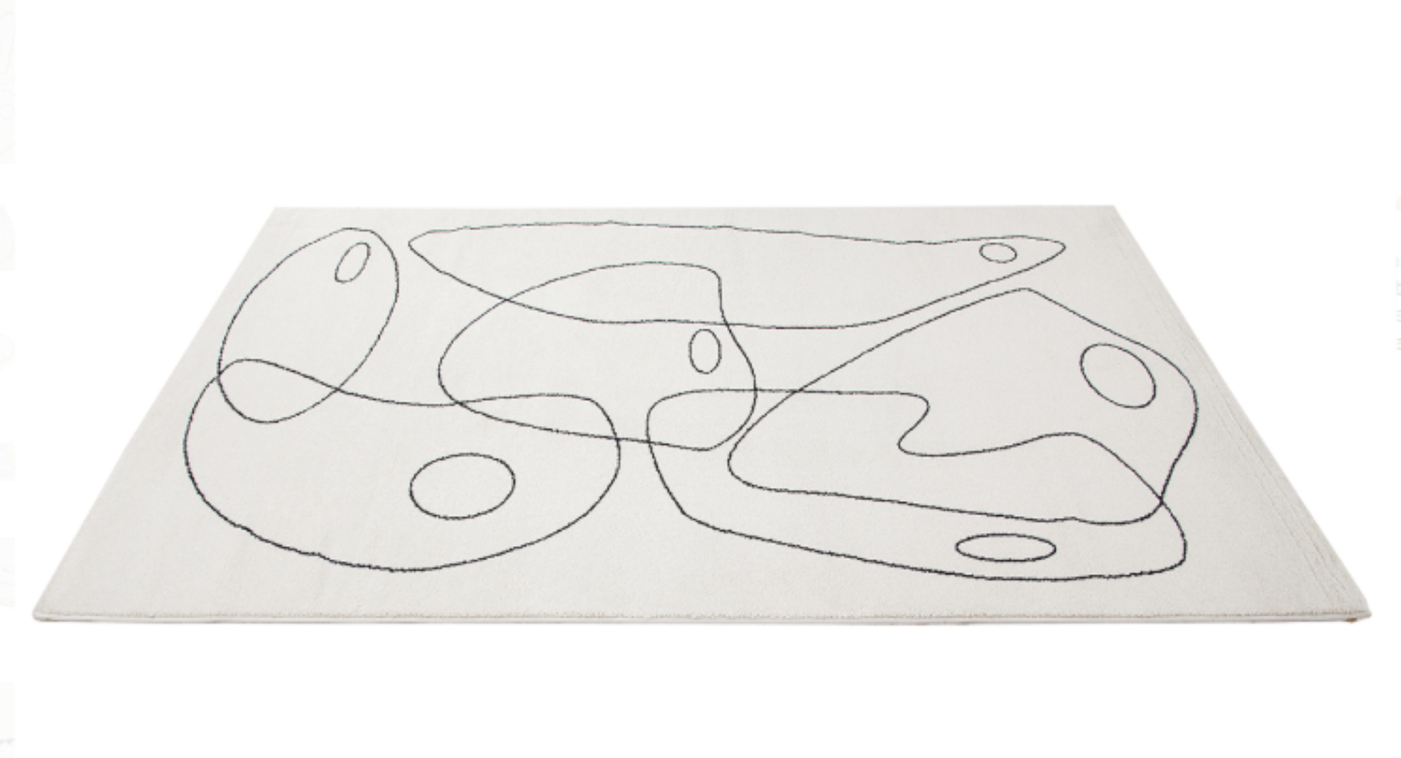 Tapis de salon moderne tissé plat PENNY