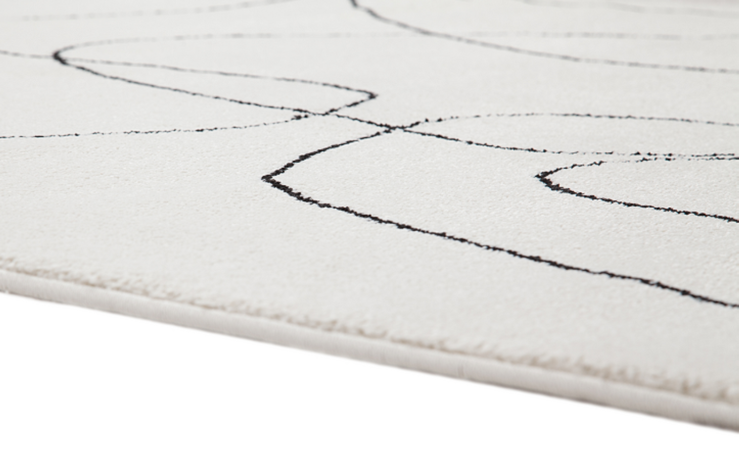 Tapis de salon moderne tissé plat PENNY
