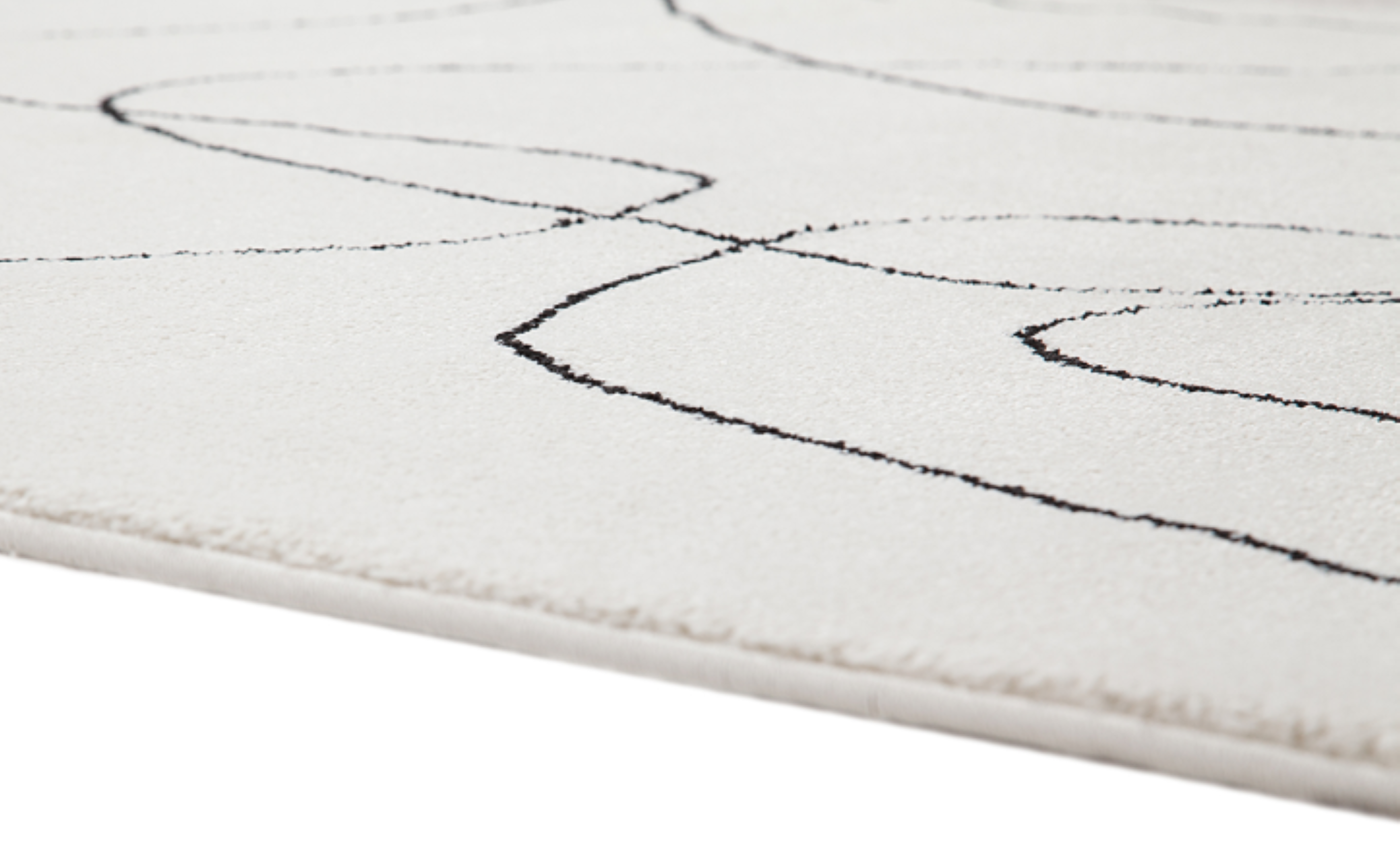 Tapis de salon moderne tissé plat PENNY