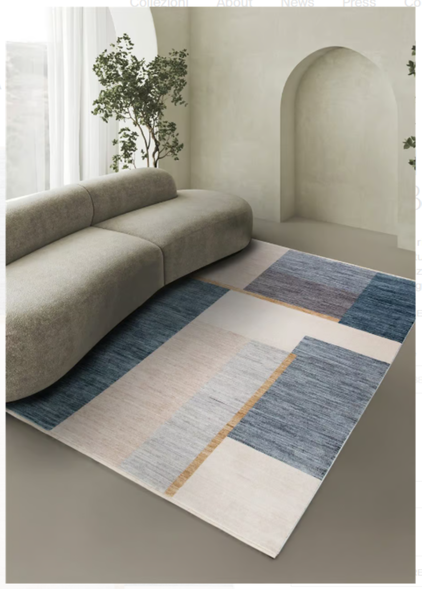 Tapis moderne tissé plat MORY