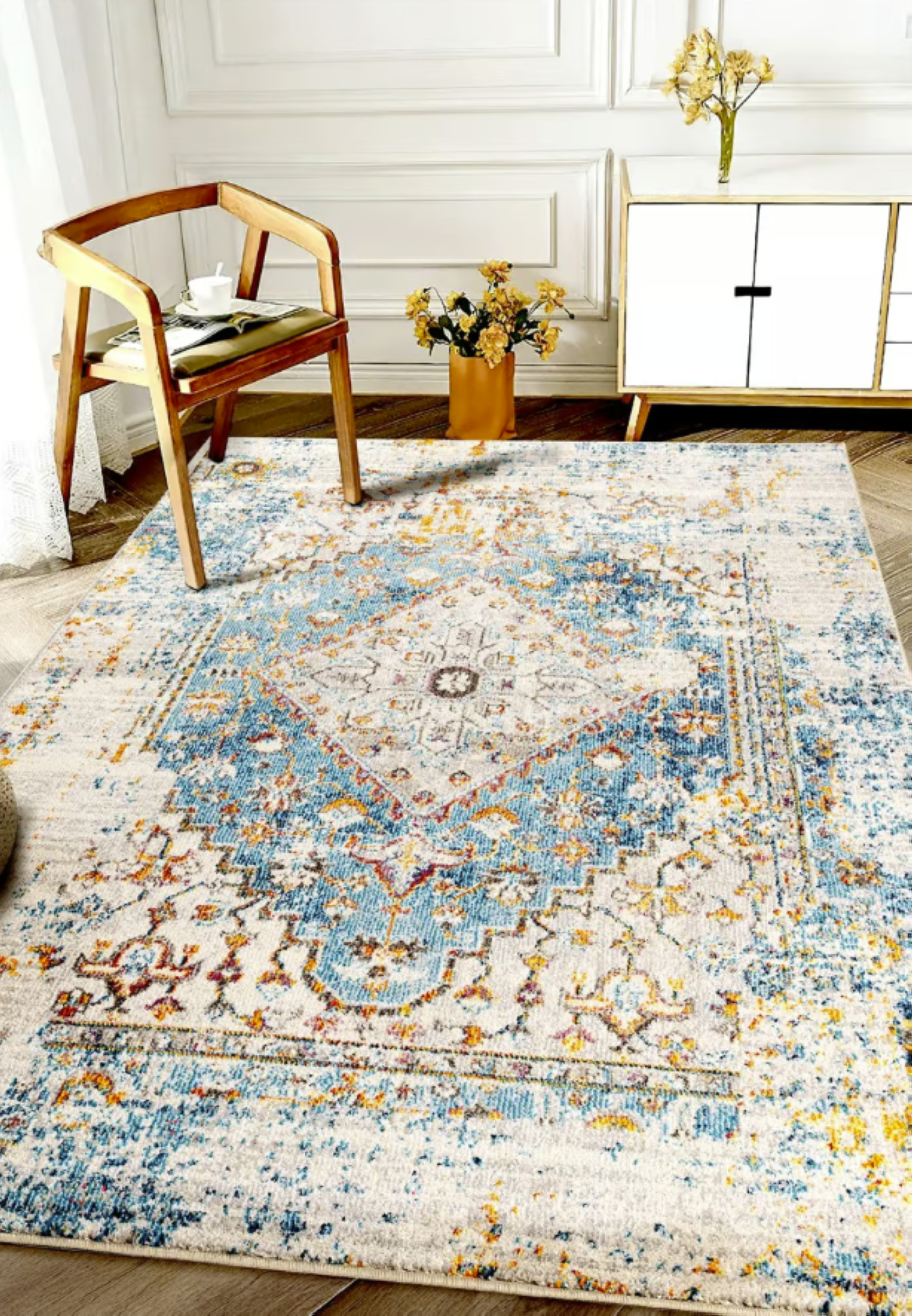 Tapis moderne tissé plat style orient KASBA