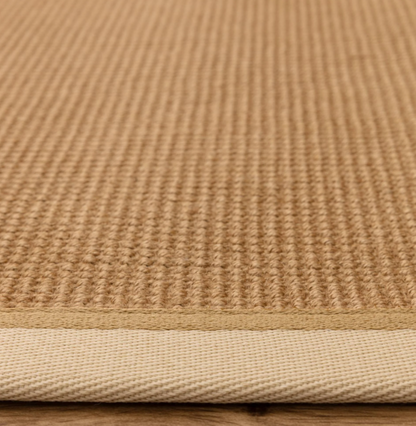 Alfombra moderna de yute DORO para dormitorio y salón 