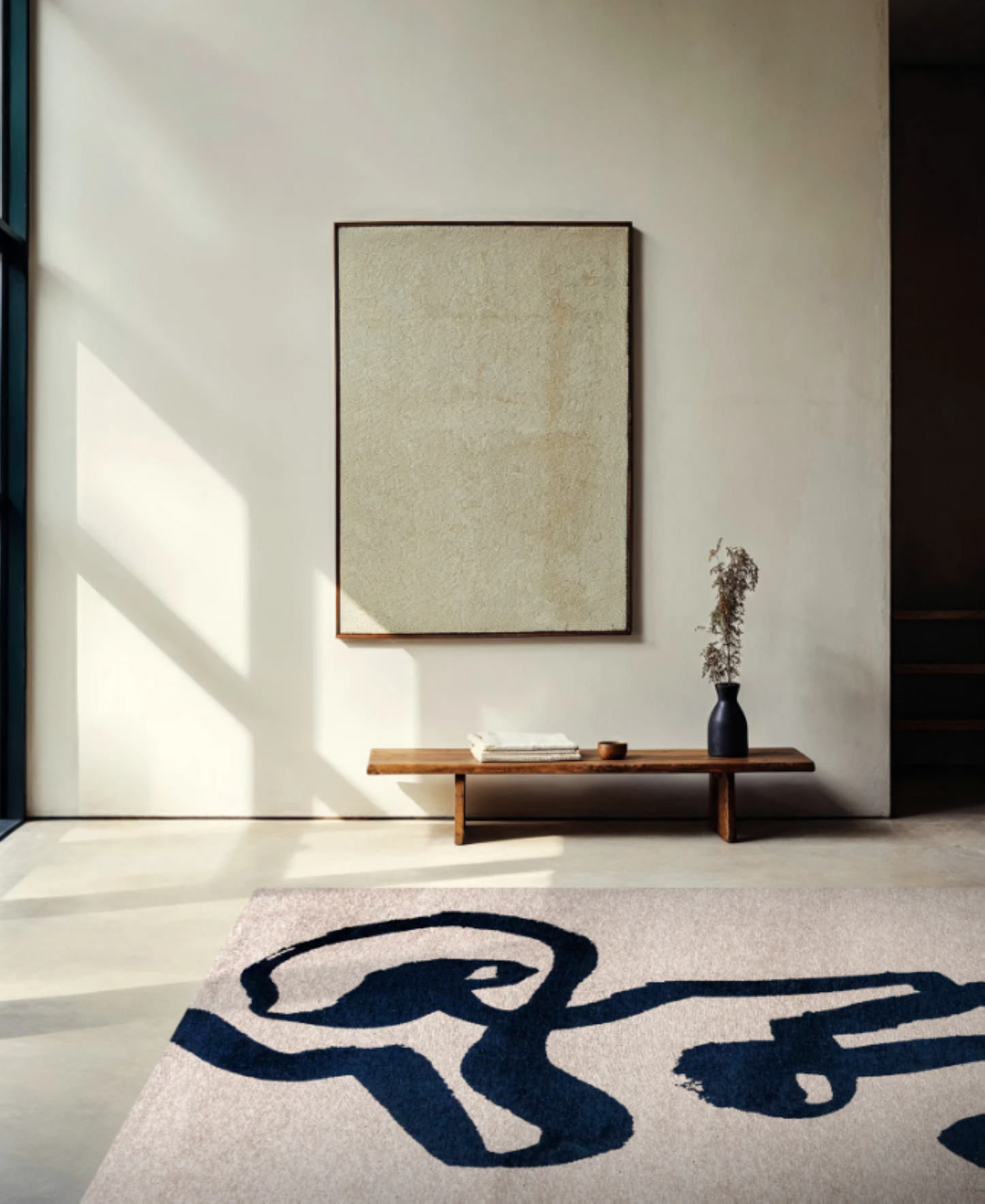 Tapis moderne tissé plat STRAP