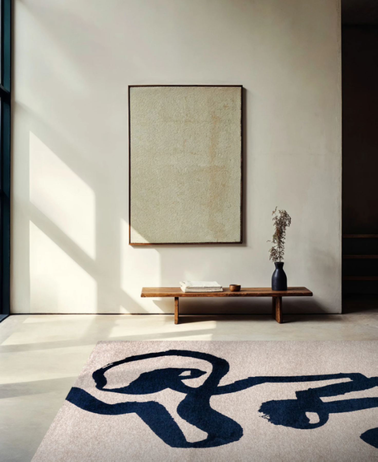 Tapis moderne tissé plat STRAP