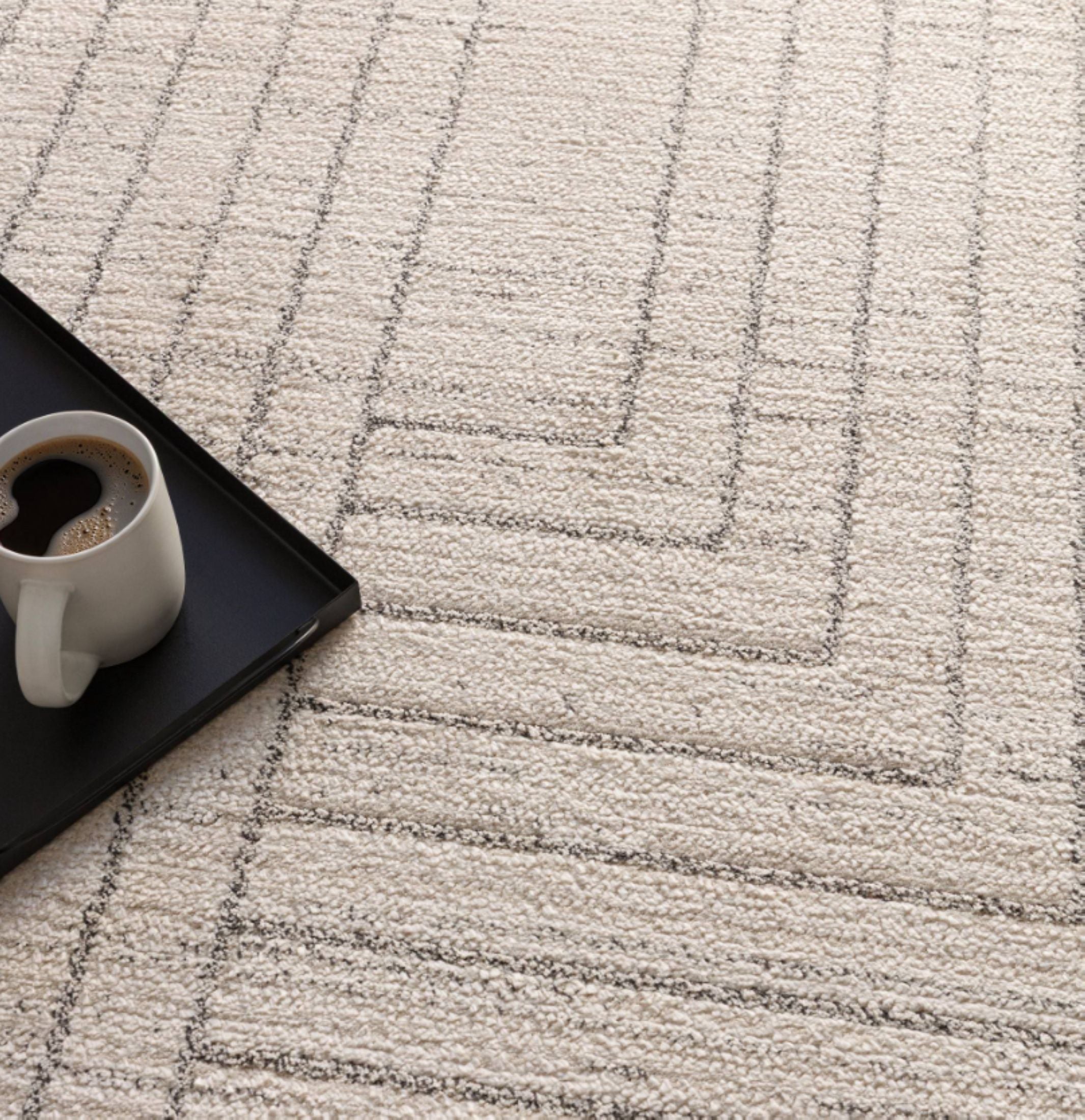 Alfombra plana tejida moderna BERGEN