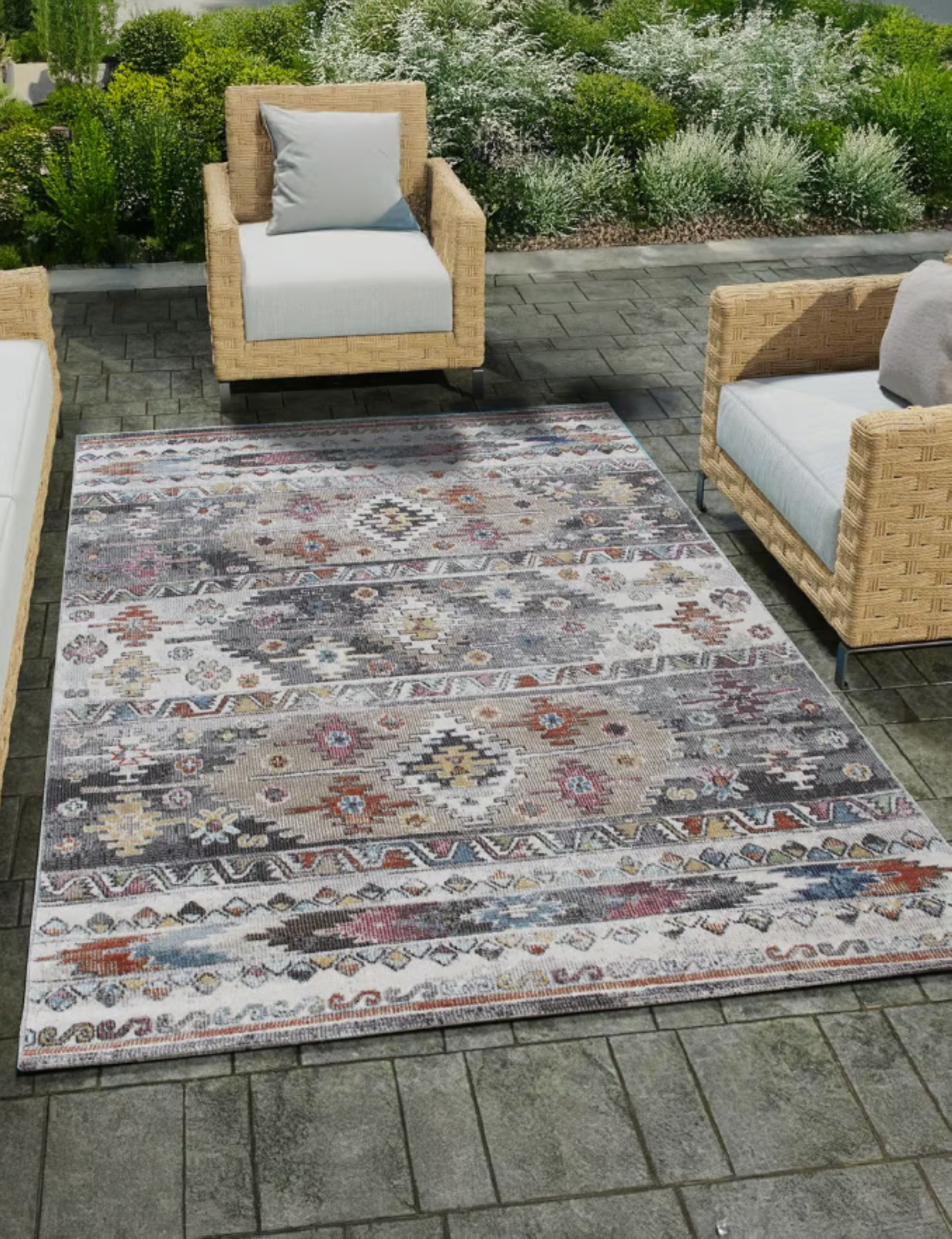 Tapis intérieur extérieur tissé plat MAGINO