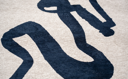 Tapis moderne tissé plat STRAP