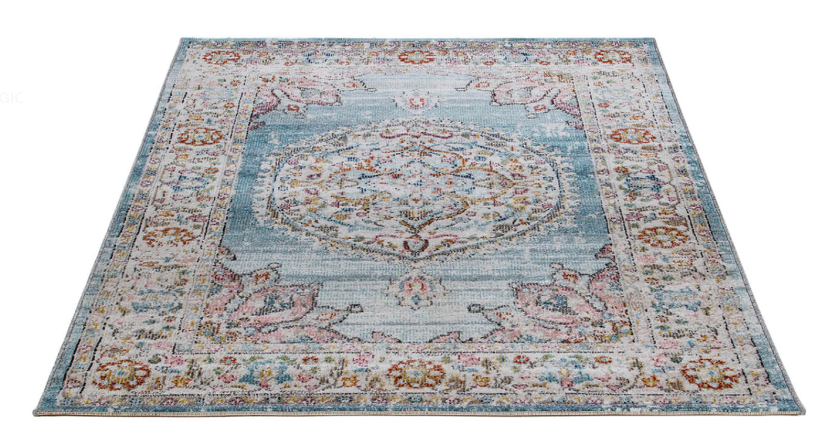 Tapis de salon style orient tissé plat GAMIO
