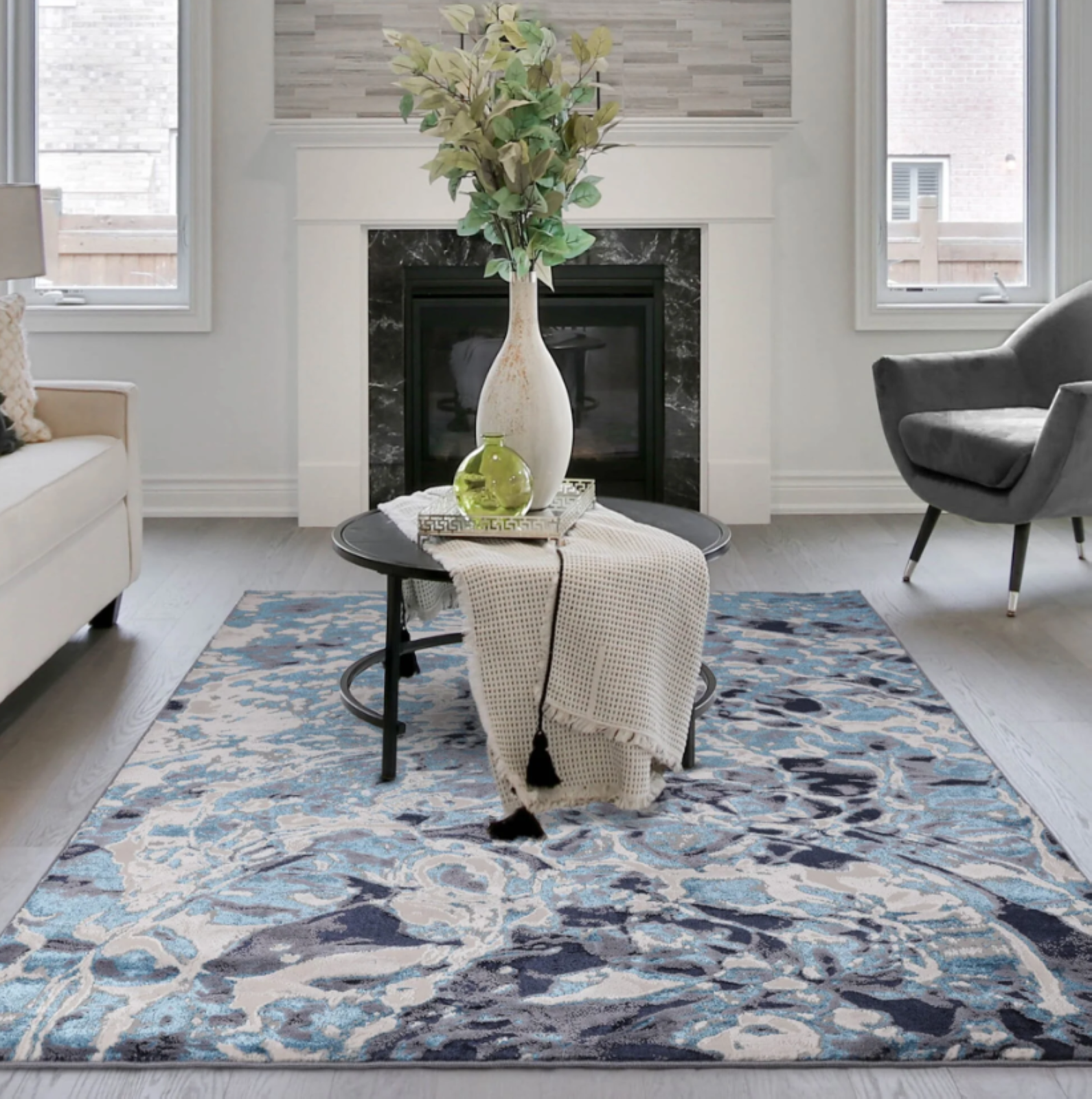 Tapis moderne salon et chambre FOAMY