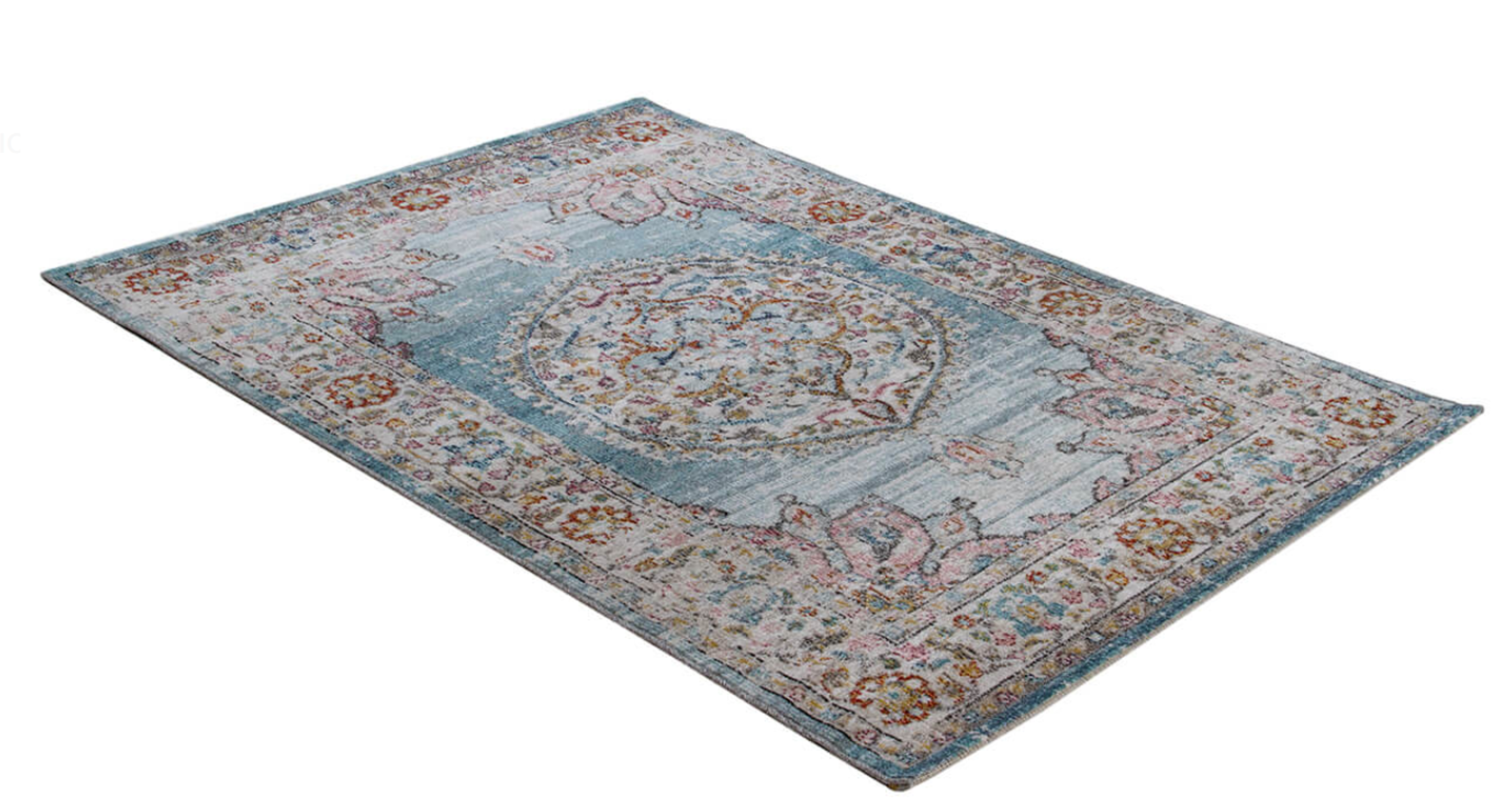 Tapis de salon style orient tissé plat GAMIO