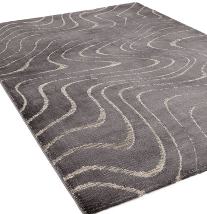 Tapis tissé plat moderne WAVES