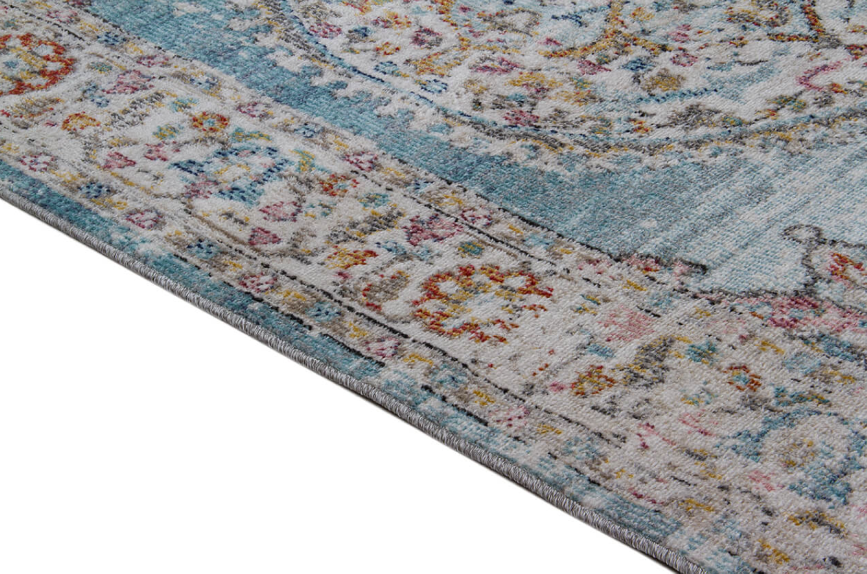 Tapis de salon style orient tissé plat GAMIO