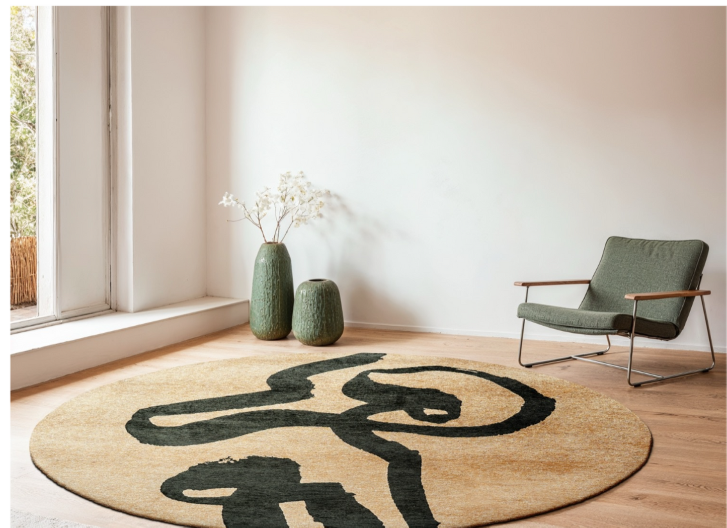 Tapis moderne tissé plat STRAP