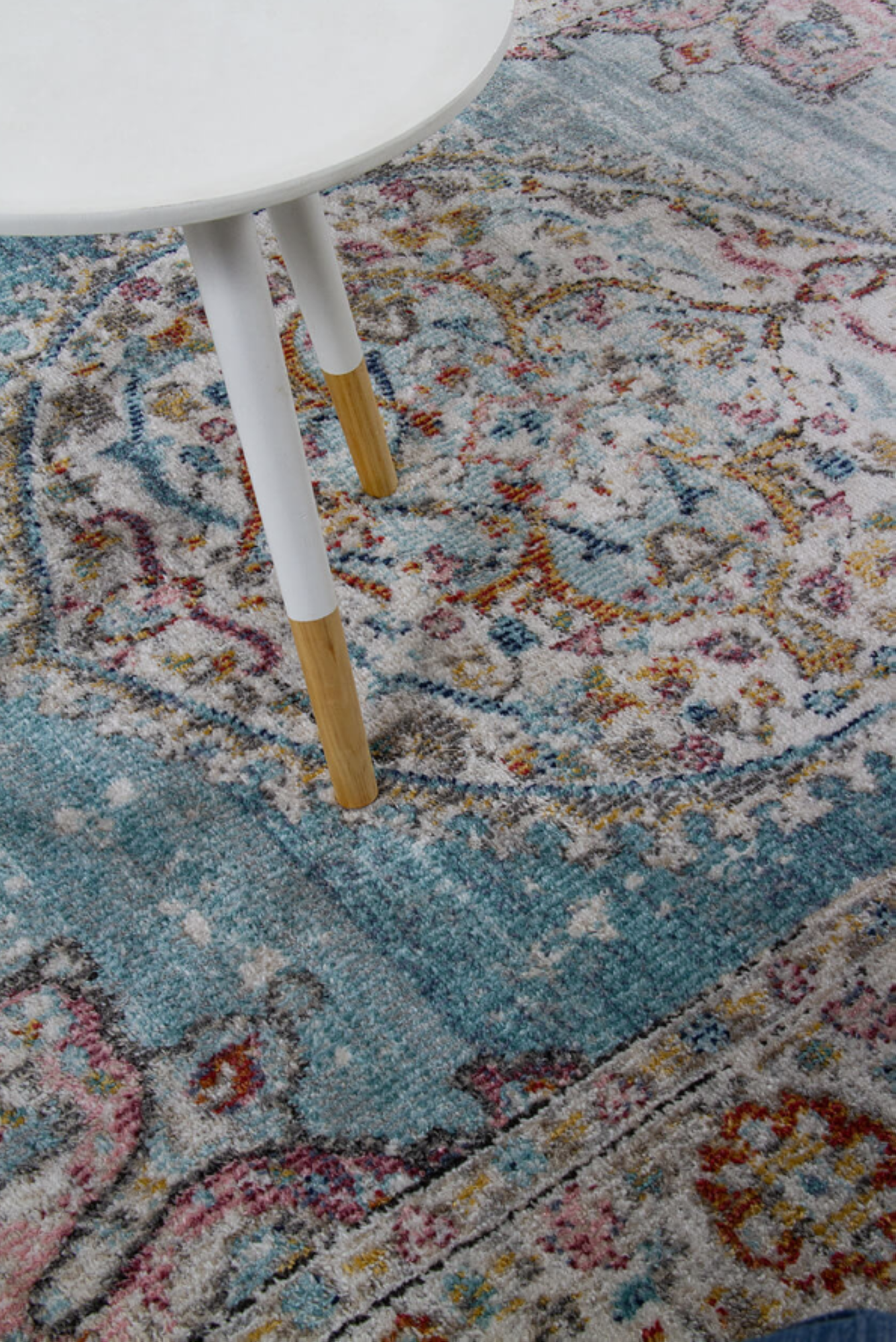 Tapis de salon style orient tissé plat GAMIO