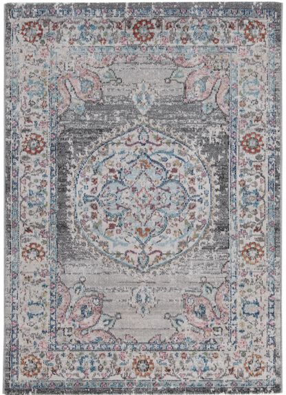 Tapis de salon style orient tissé plat GAMIO