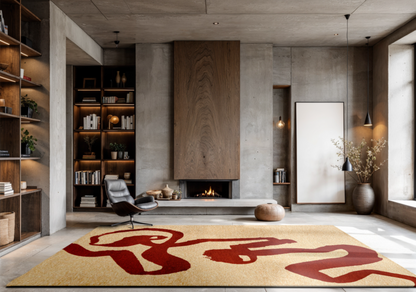 Tapis moderne tissé plat STRAP