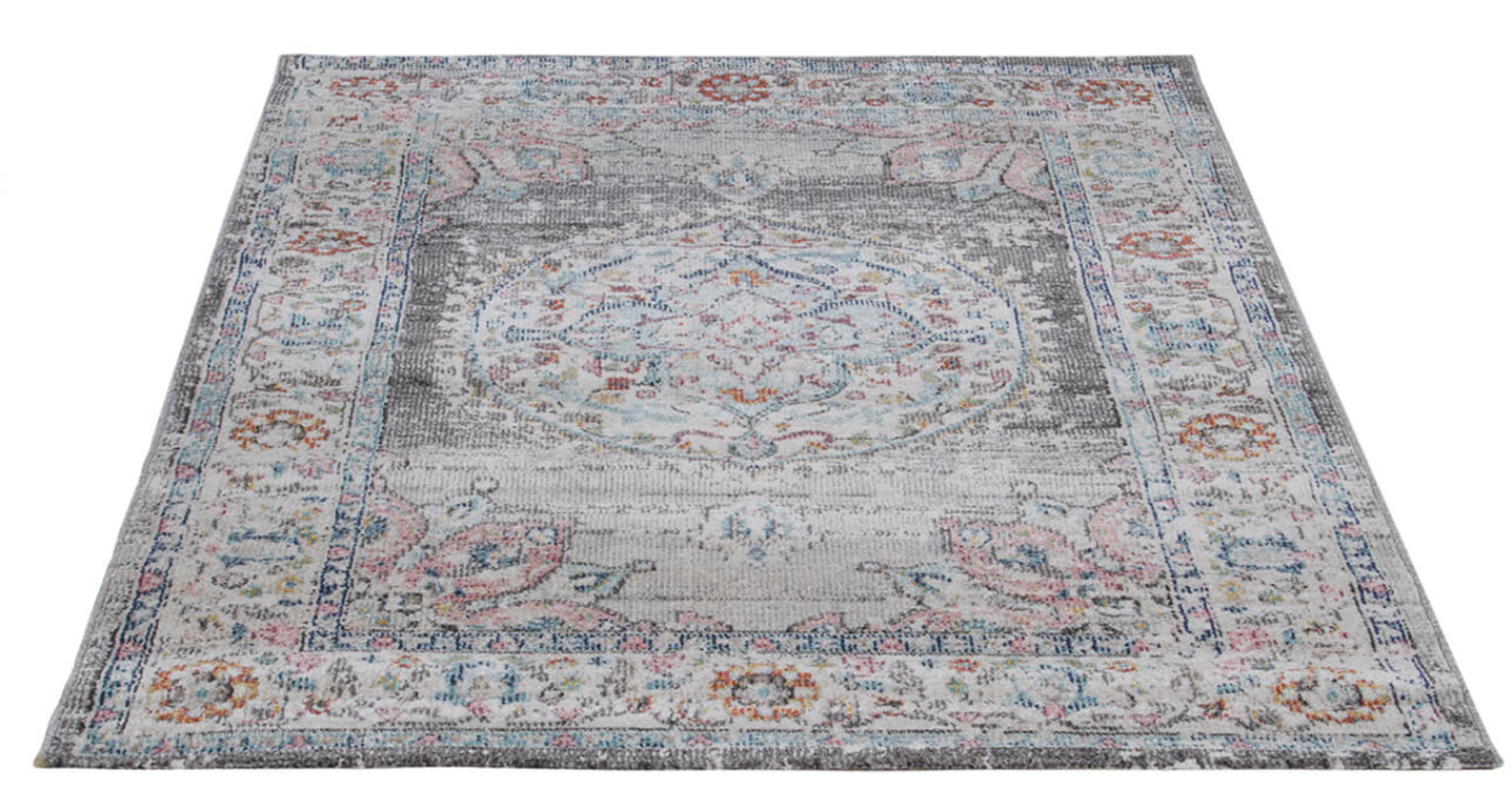 Tapis de salon style orient tissé plat GAMIO