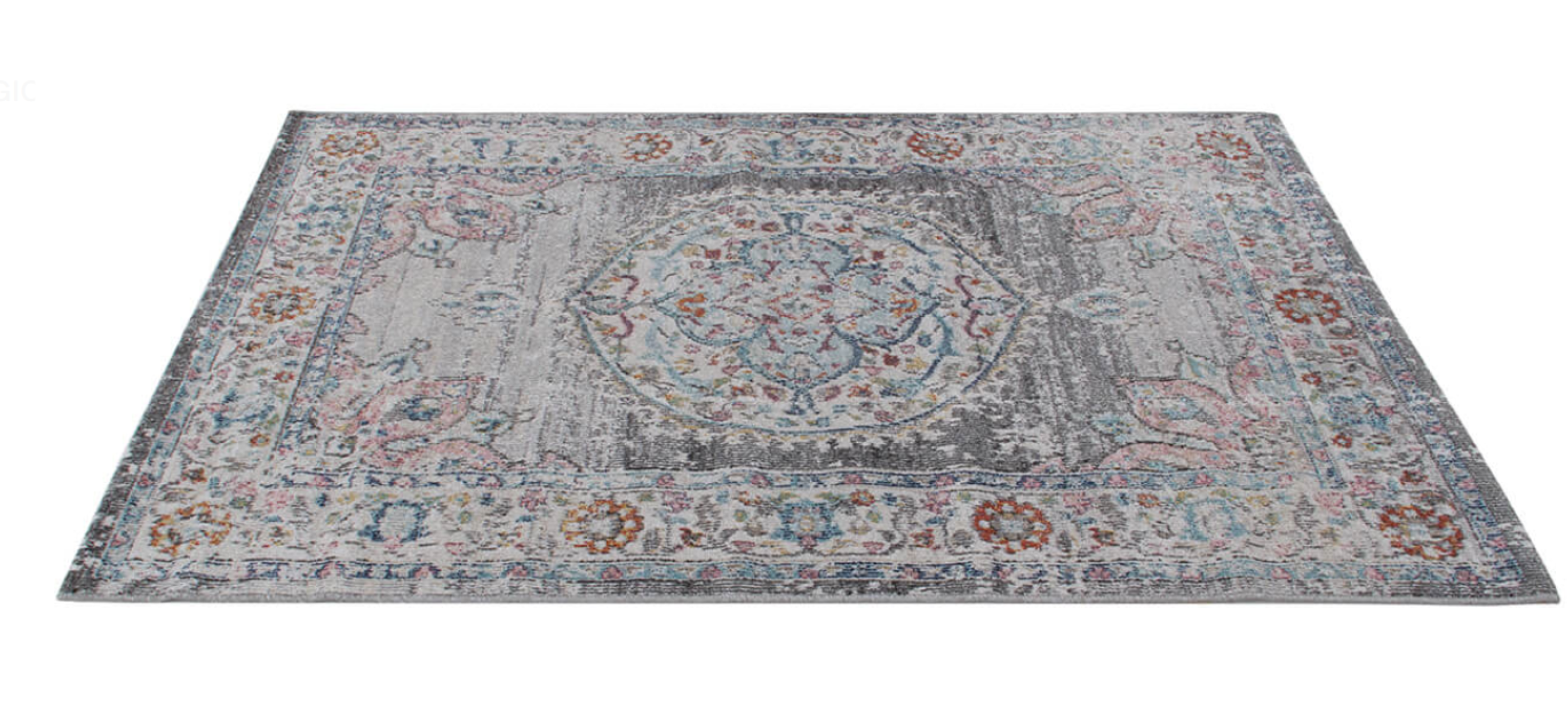 Tapis de salon style orient tissé plat GAMIO