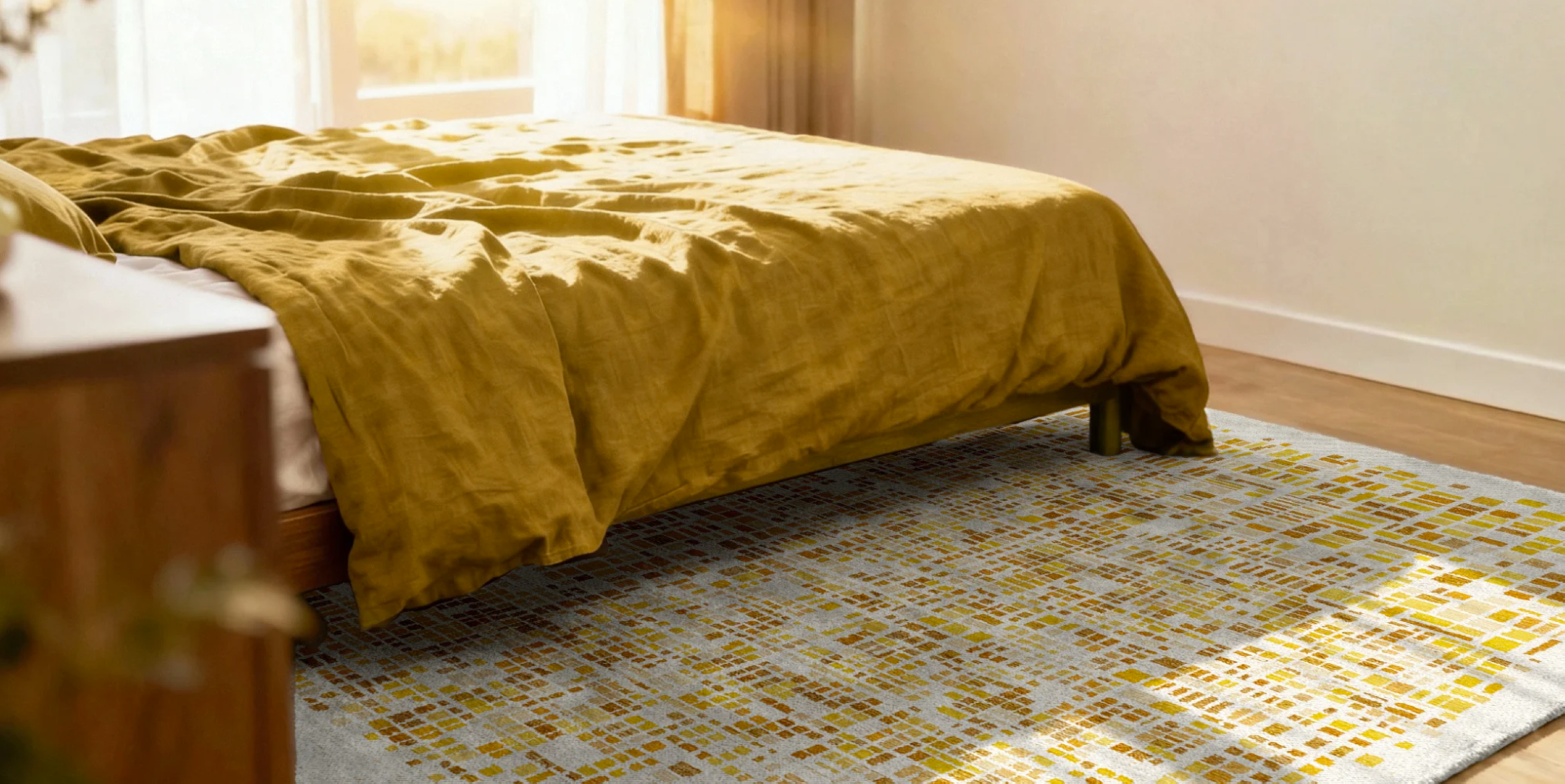 Tapis moderne tissé plat BOXY