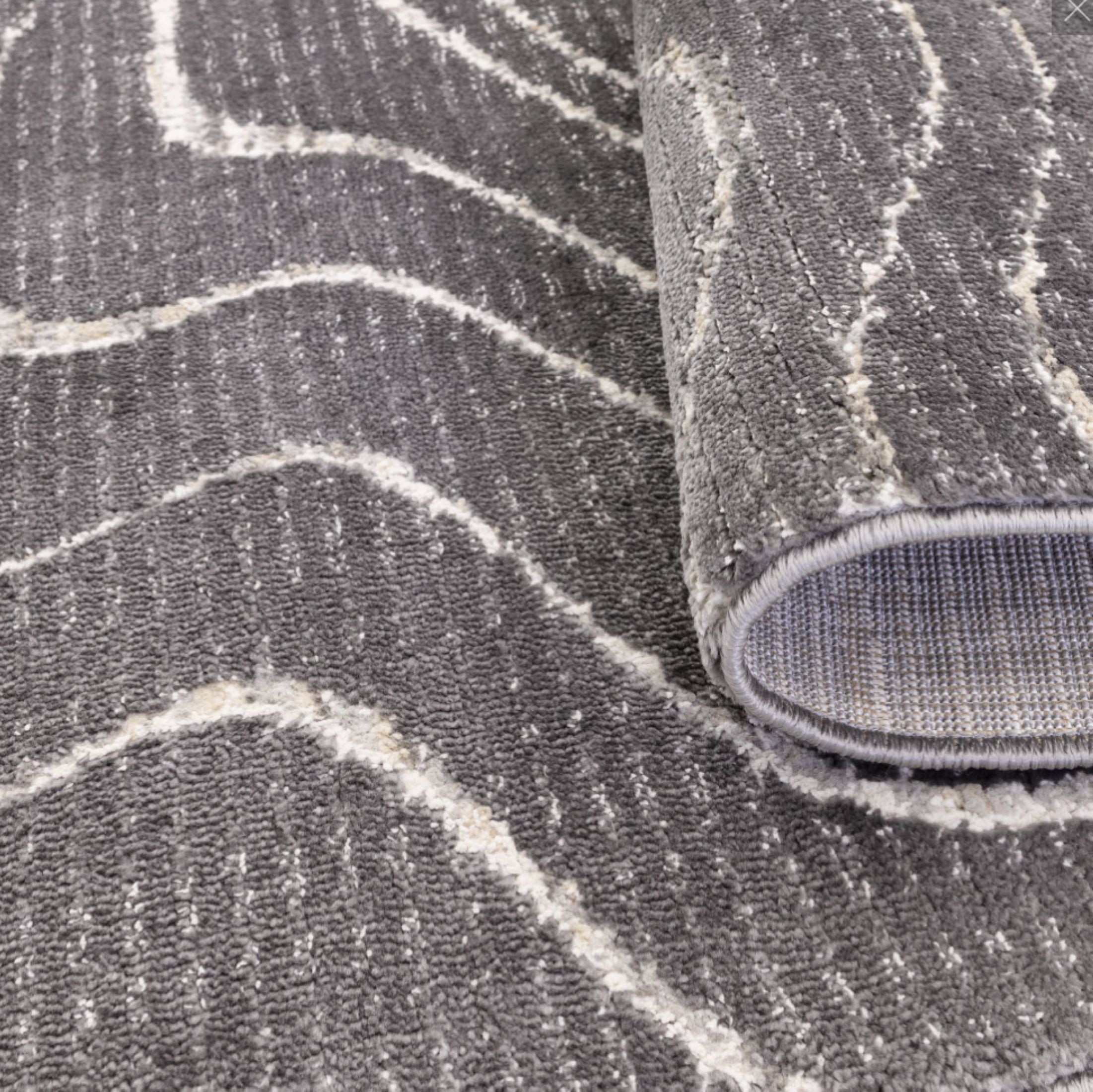 Alfombra plana tejida moderna WAVES