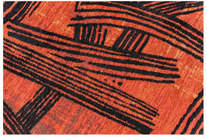 Tapis moderne tissé plat KATANA
