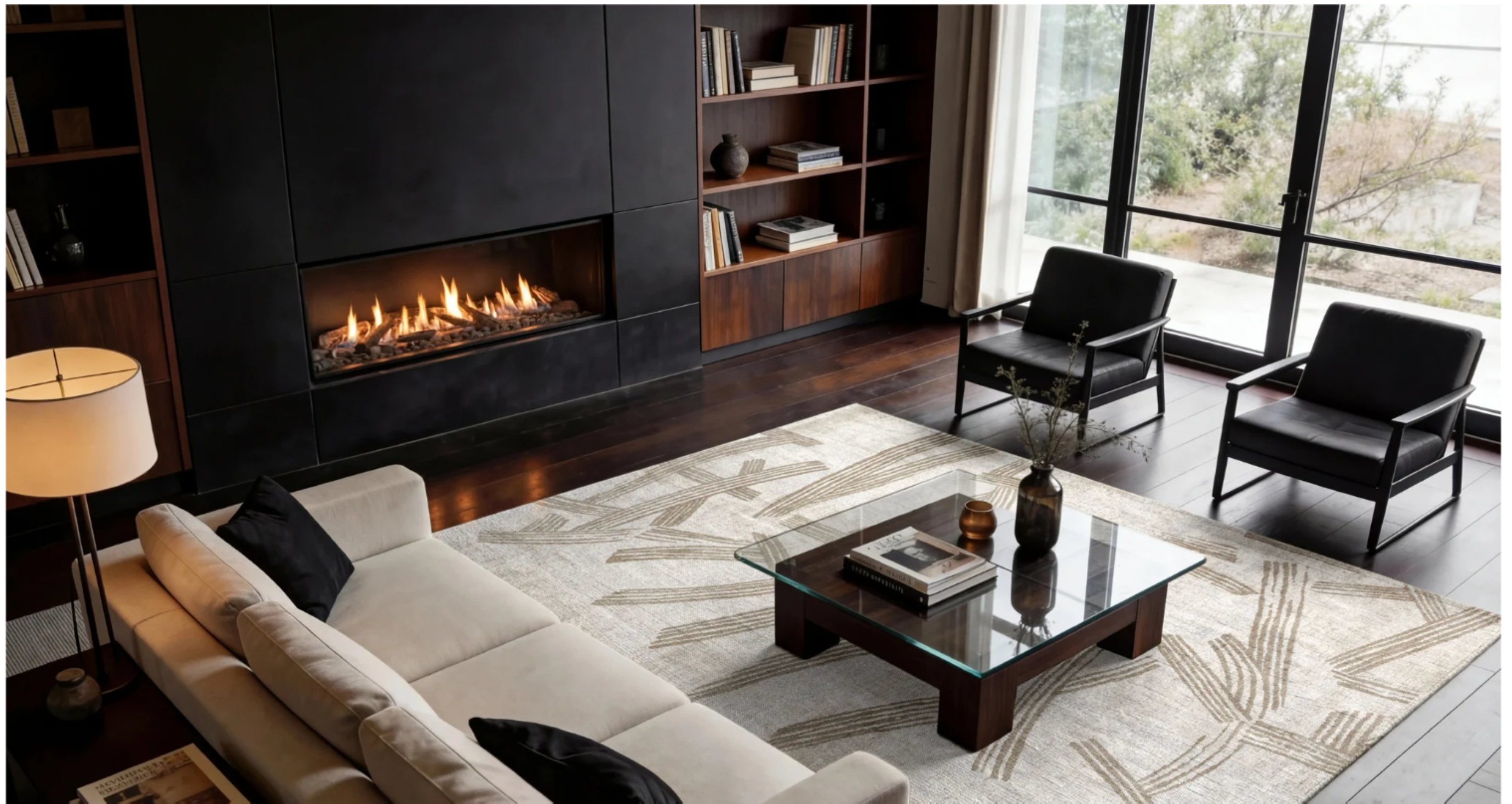 Tapis moderne tissé plat KATANA