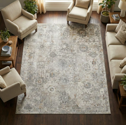 BIALIK Modern Oriental Style Living Room Rug 